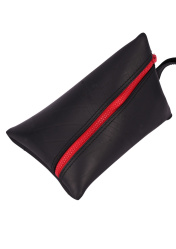 Triangular Purse Recycled Japanese Truck Inner Tube colour zip