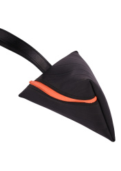 Triangular Purse Recycled Japanese Truck Inner Tube colour zip