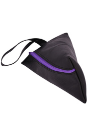 Triangular Purse Recycled Japanese Truck Inner Tube colour zip