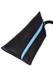 Triangular Purse Recycled Japanese Truck Inner Tube colour zip