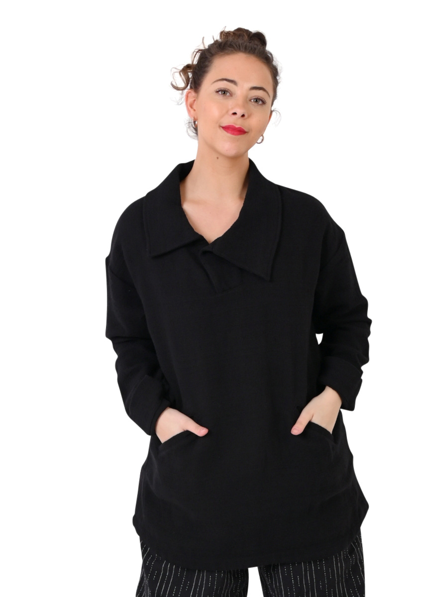 Black sloppy joe clearance jumper