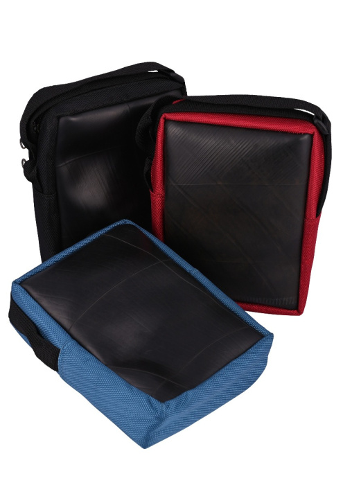 Crossbody Bag Recycled Japanese Truck Inner Tube Colour Edge